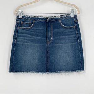 American Eagle Medium Wash Denim Jean Skirt Sample Skirt